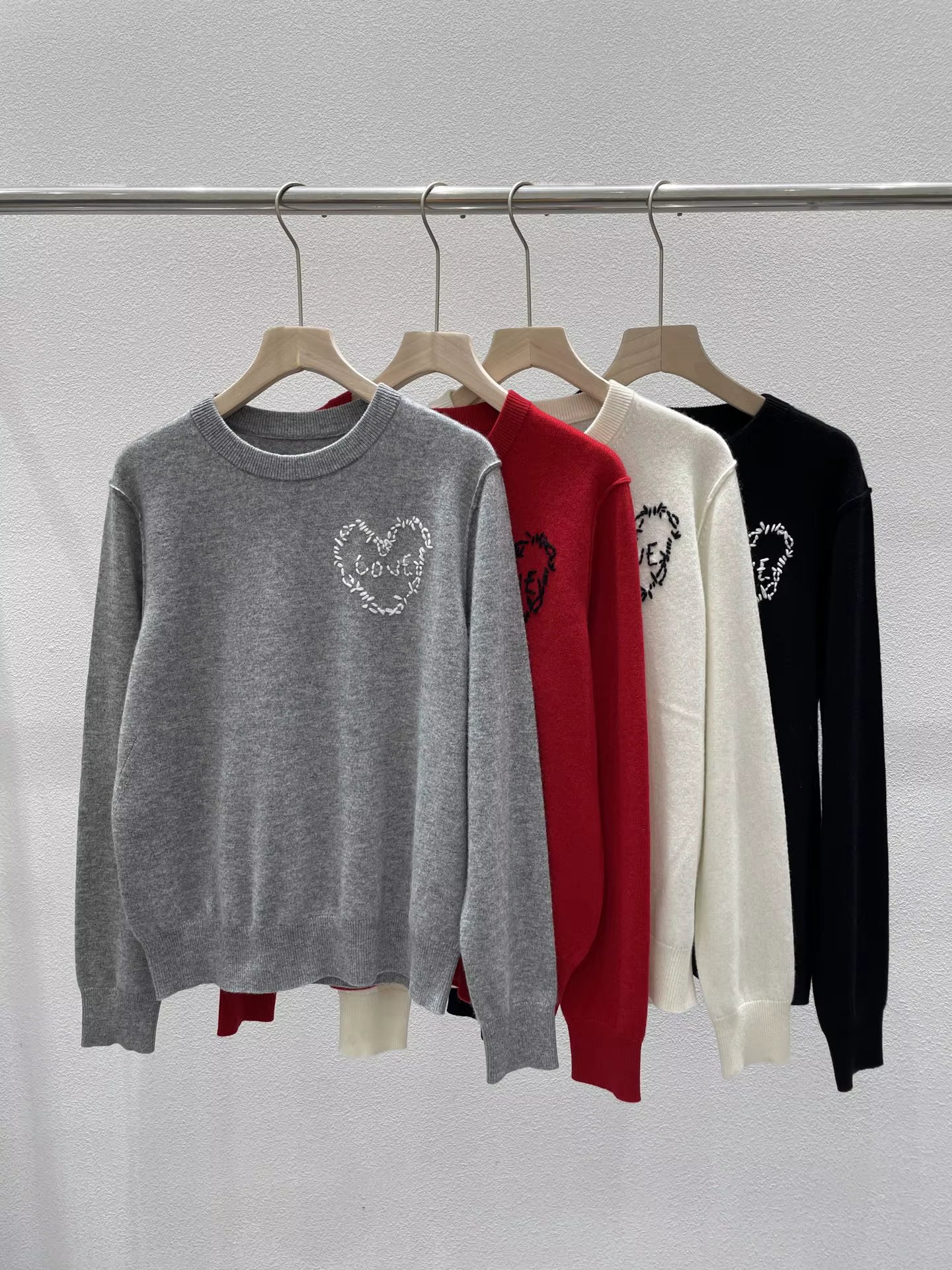 Embroidered Cashmere Sweater