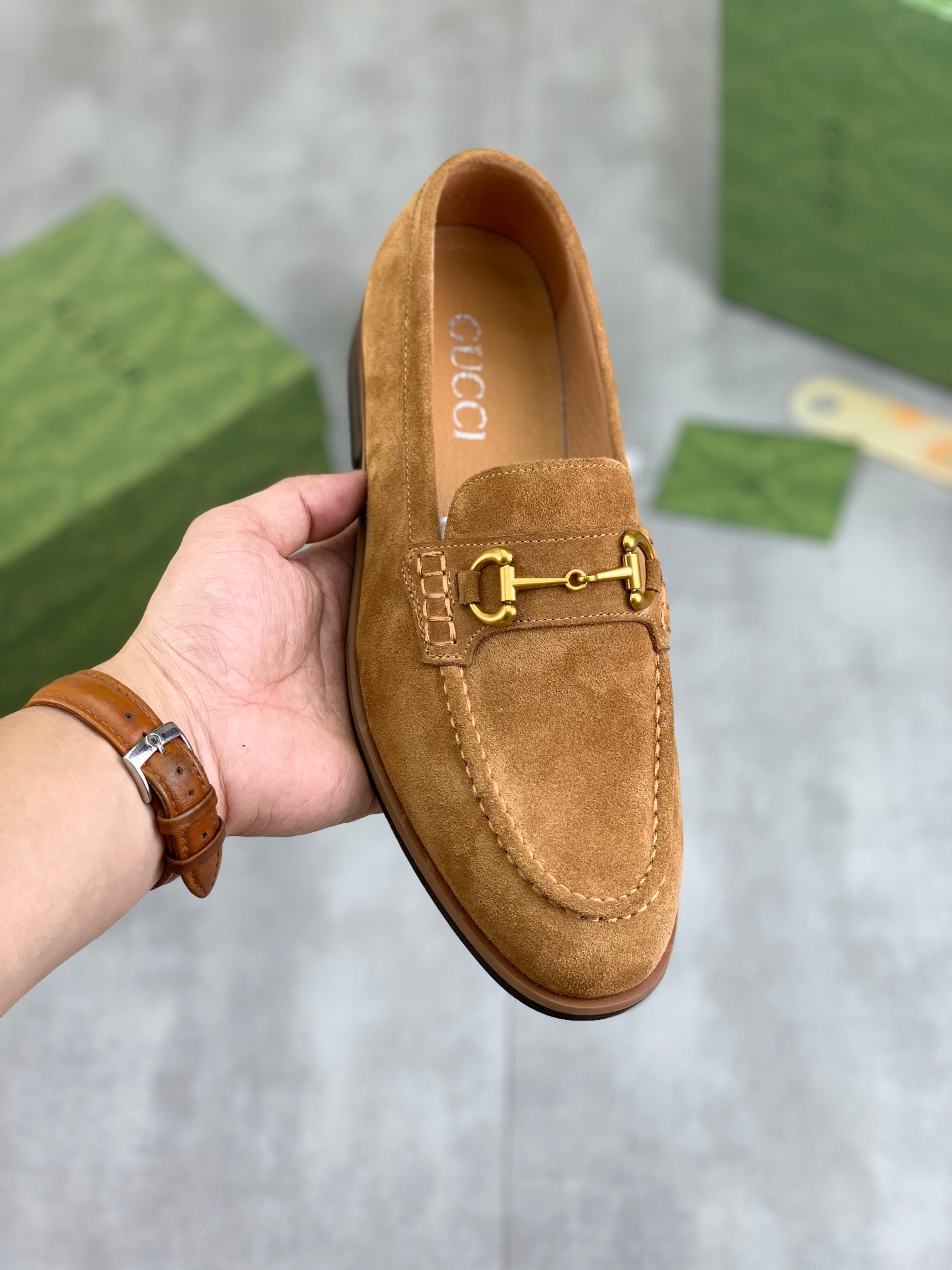 Suede Horsebit Loafers – Classic Slip-On Dress Shoes - Women & Men