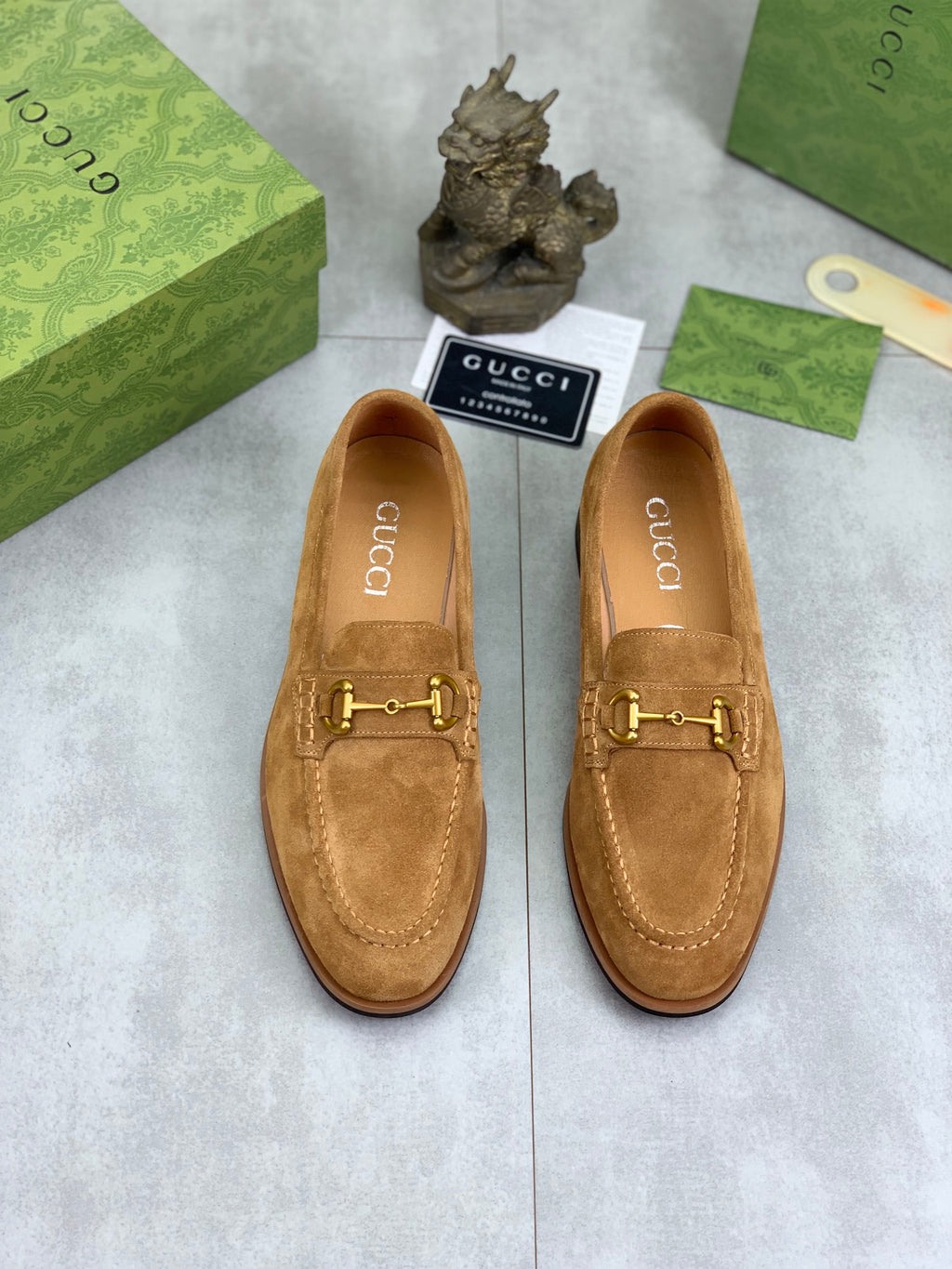 Suede Horsebit Loafers – Classic Slip-On Dress Shoes - Women & Men