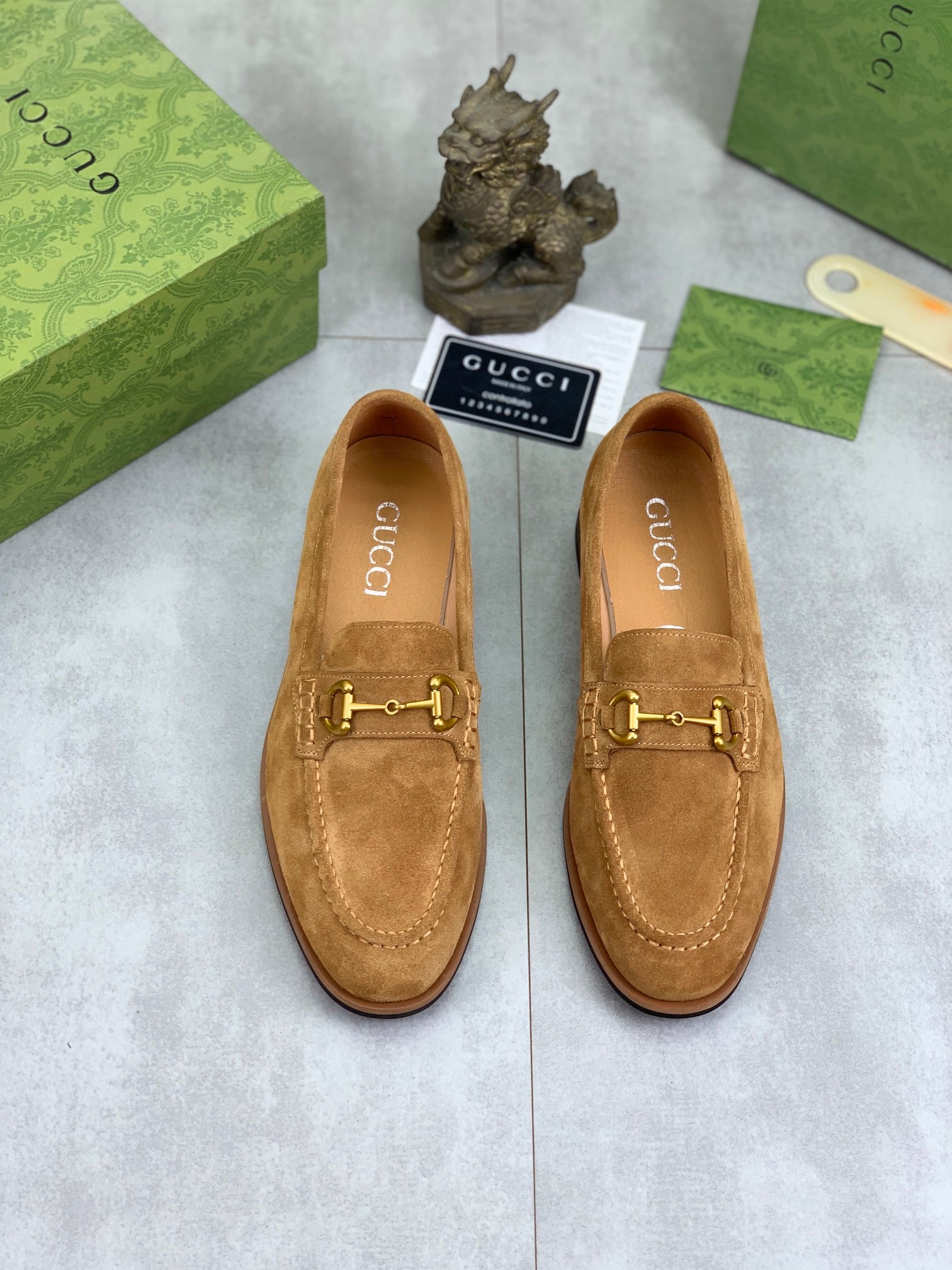 Suede Horsebit Loafers – Classic Slip-On Dress Shoes - Women & Men