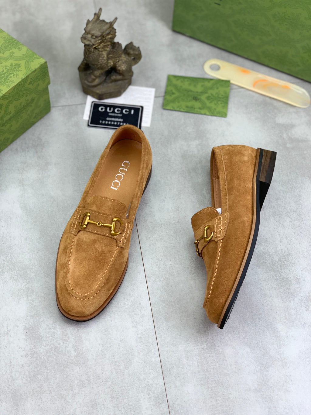 Suede Horsebit Loafers – Classic Slip-On Dress Shoes - Women & Men