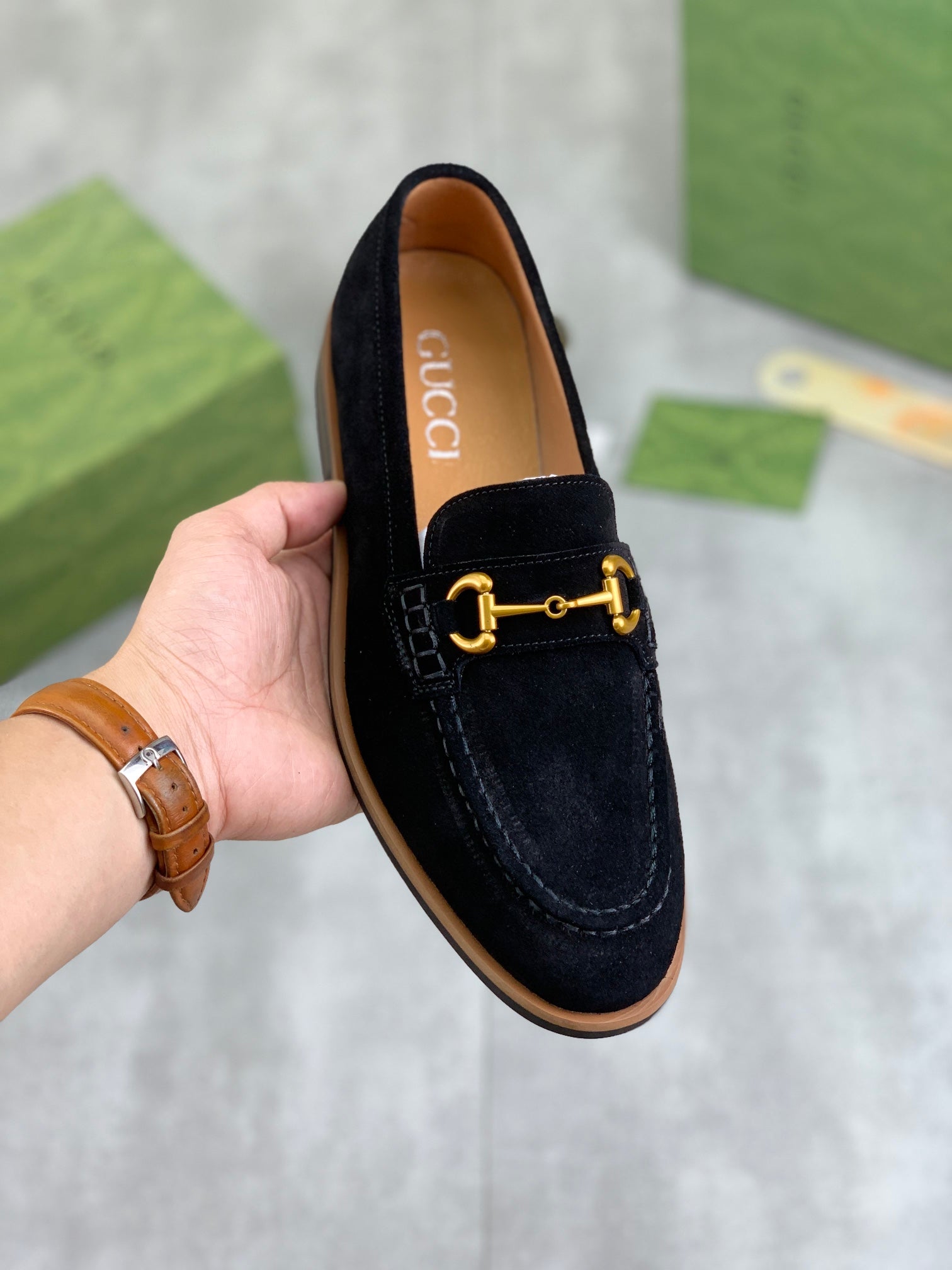 Suede Horsebit Loafers – Classic Slip-On Dress Shoes - Women & Men