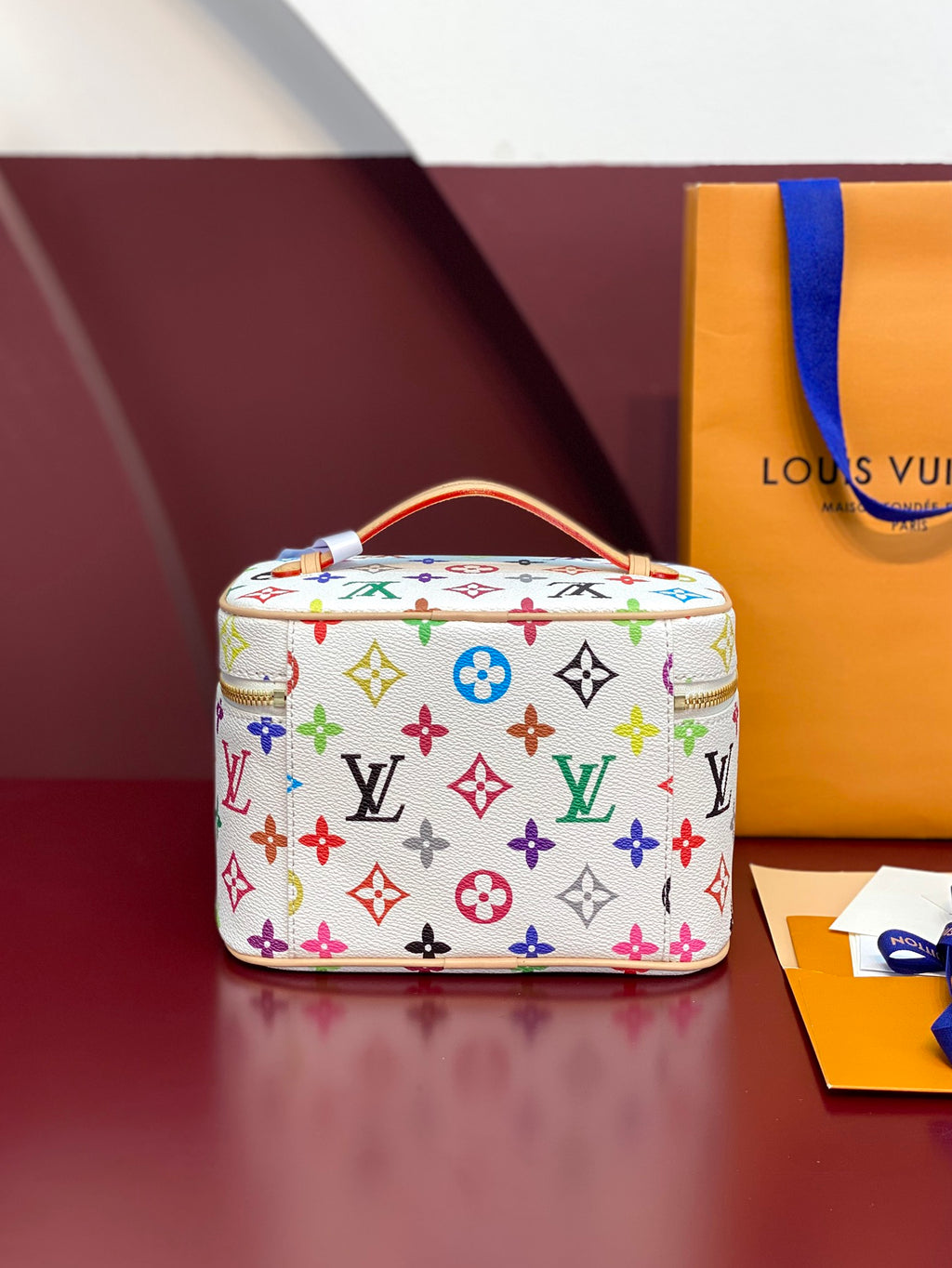 Multicolor Monogram Vanity Bag – Luxury Mini Handbag with Top Handle